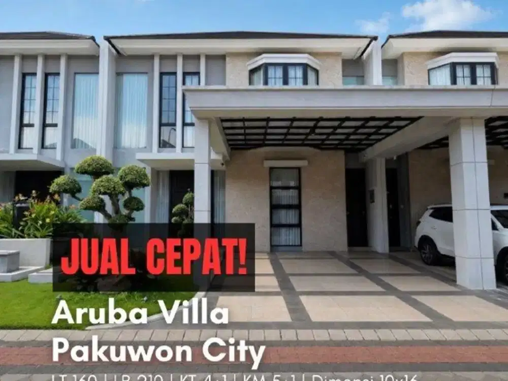Rumah Aruba Villa, Pakuwon City MINIMALIS, SIAP HUNI