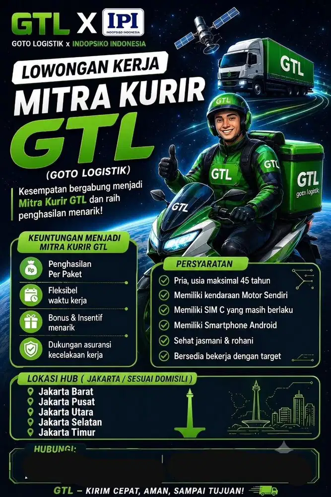 DIBUTUHKAN KURIR EKSPEDISI