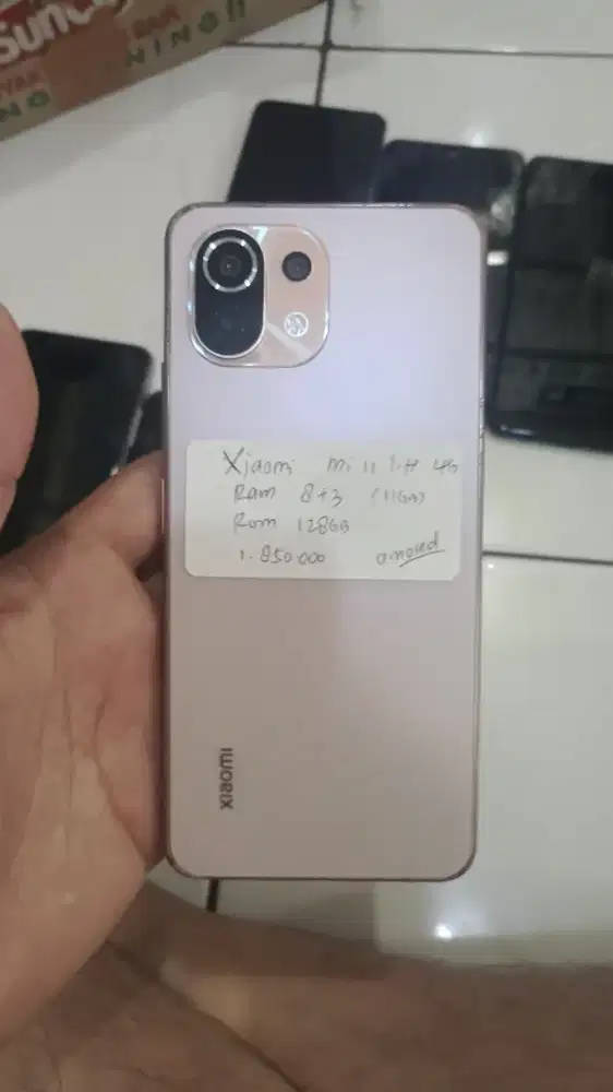 Hp xiaomi mi11 lite mi 11 lite ram 8+3 11gb rom 128gb second