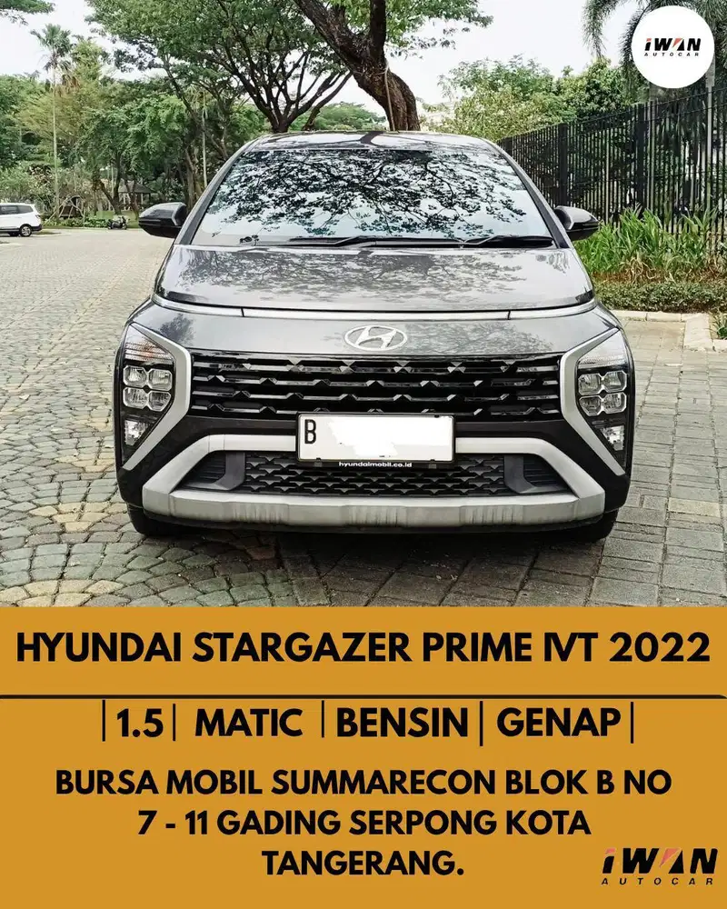 2022 HYUNDAI STARGAZER PRIME IVT 1.5 AT