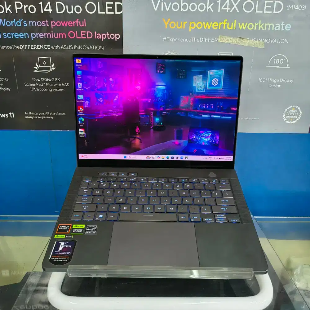 Asus ROG Zephyrus G14 Ryzen 9-8945HS Ram16GB SSD1TB RTX4050 14inc OLED