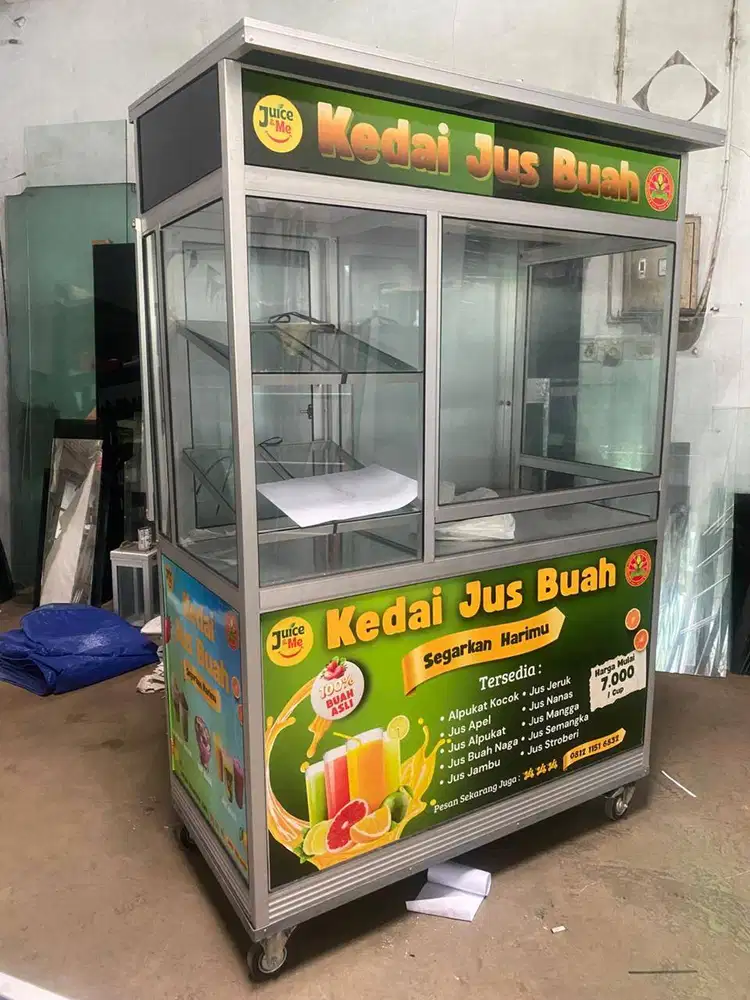 Gerobak Jualan Minimalis & Kokoh | Gerobak Usaha Custom Siap Pakai