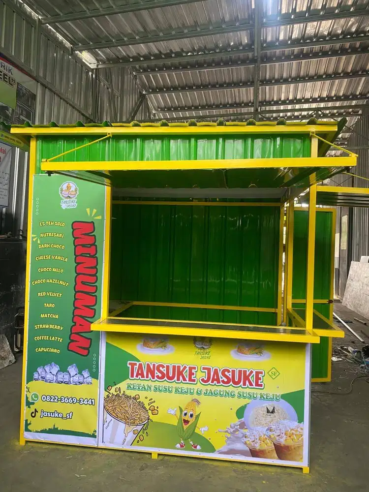 Booth Container Minimalis & Modern | Booth Jualan Custom Siap Pakai