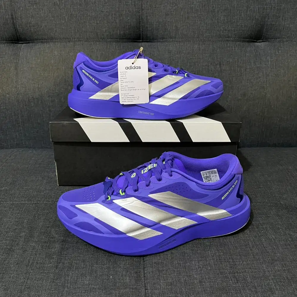 Adidas Adizero EVO SL EXO Blue Size 42 BNIB Original Fullset
