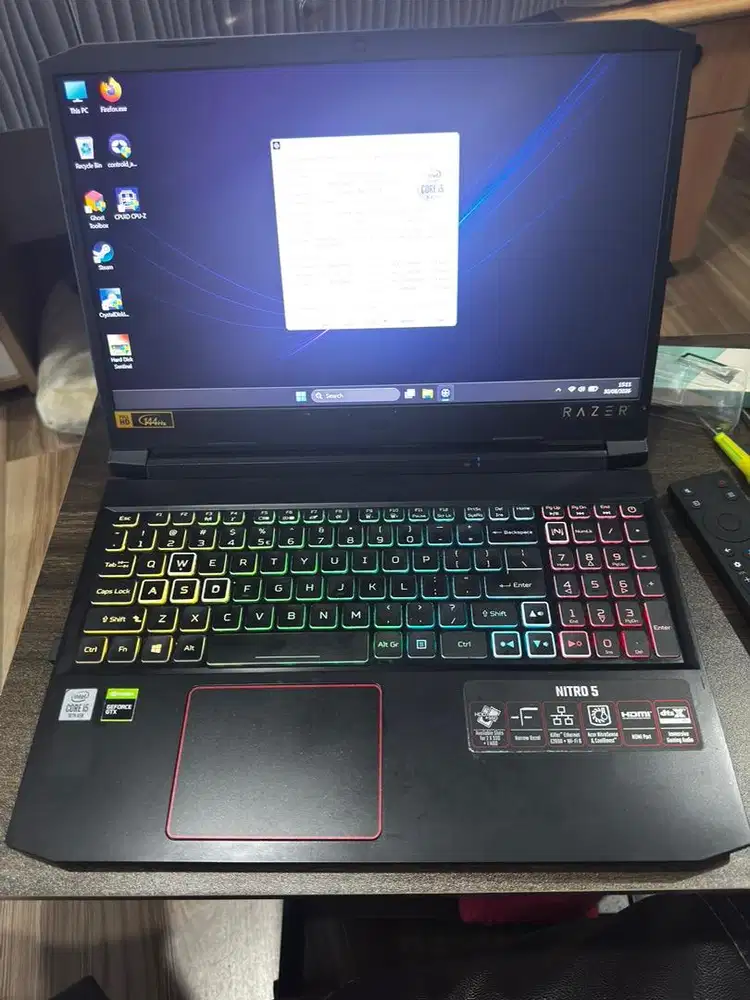 Acer Nitro 5 10300H GTX 1650TI 1650 TI 8GB SSD 256GB GAMING LAPTOP