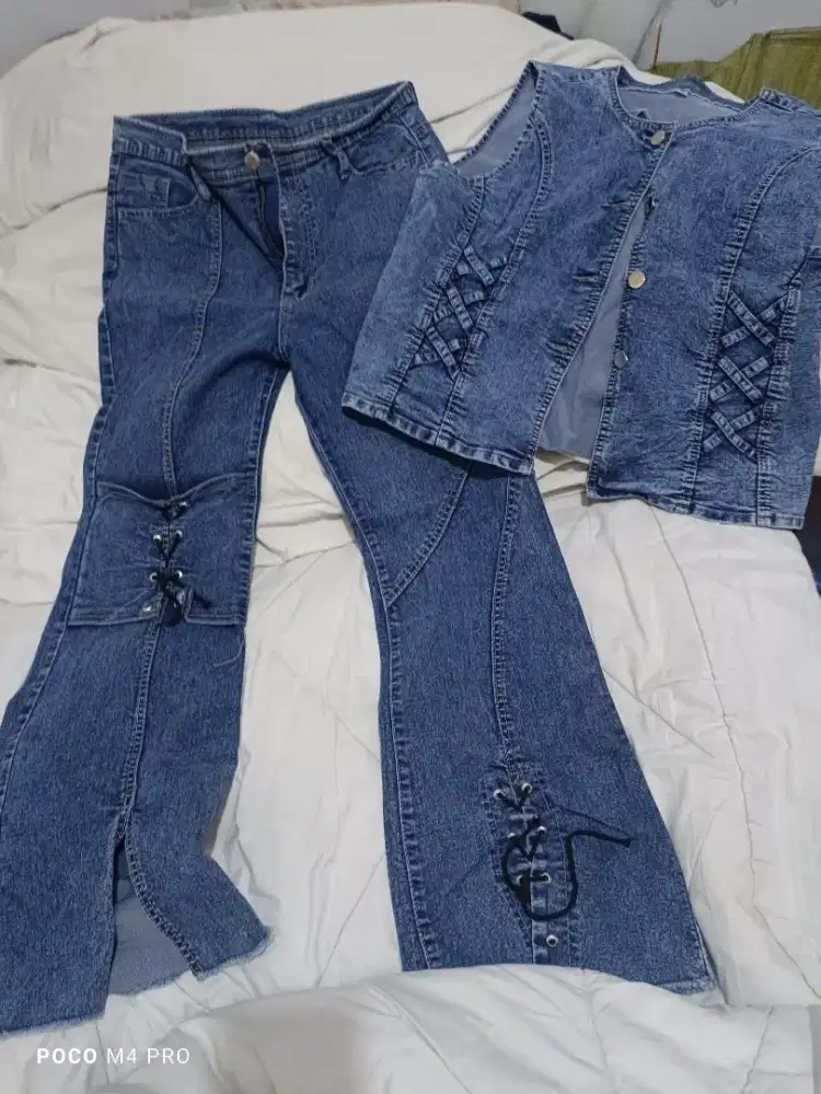 Setelan jeans size 32 BB 55kg sampai 70kg