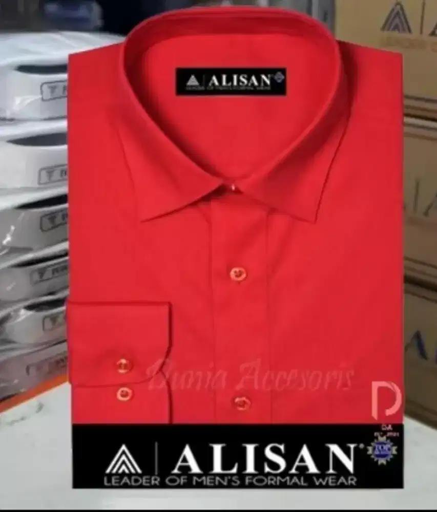 Kemeja Alisan Pria Lengan Panjang slimfit,Warna Lengkap — S M L XL XXL