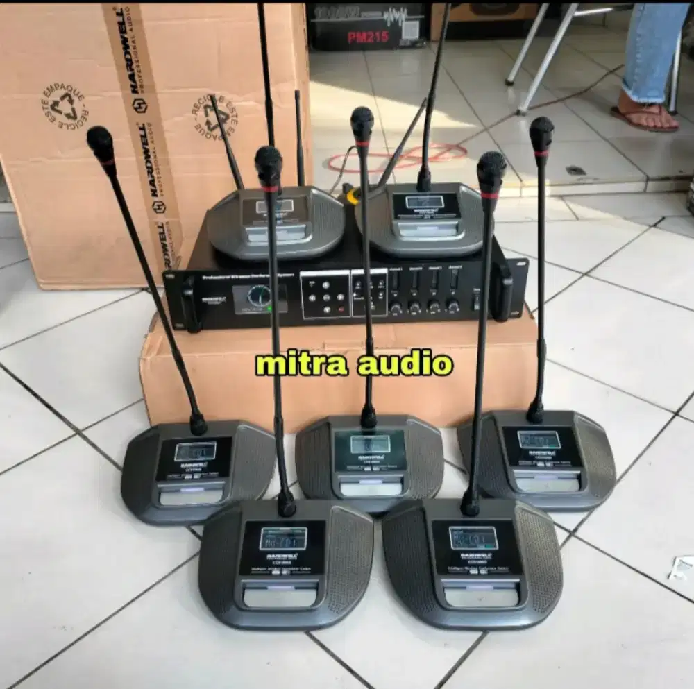 Paket mic meja wireless conference Hardwell ccs 1000 isi 7 mic