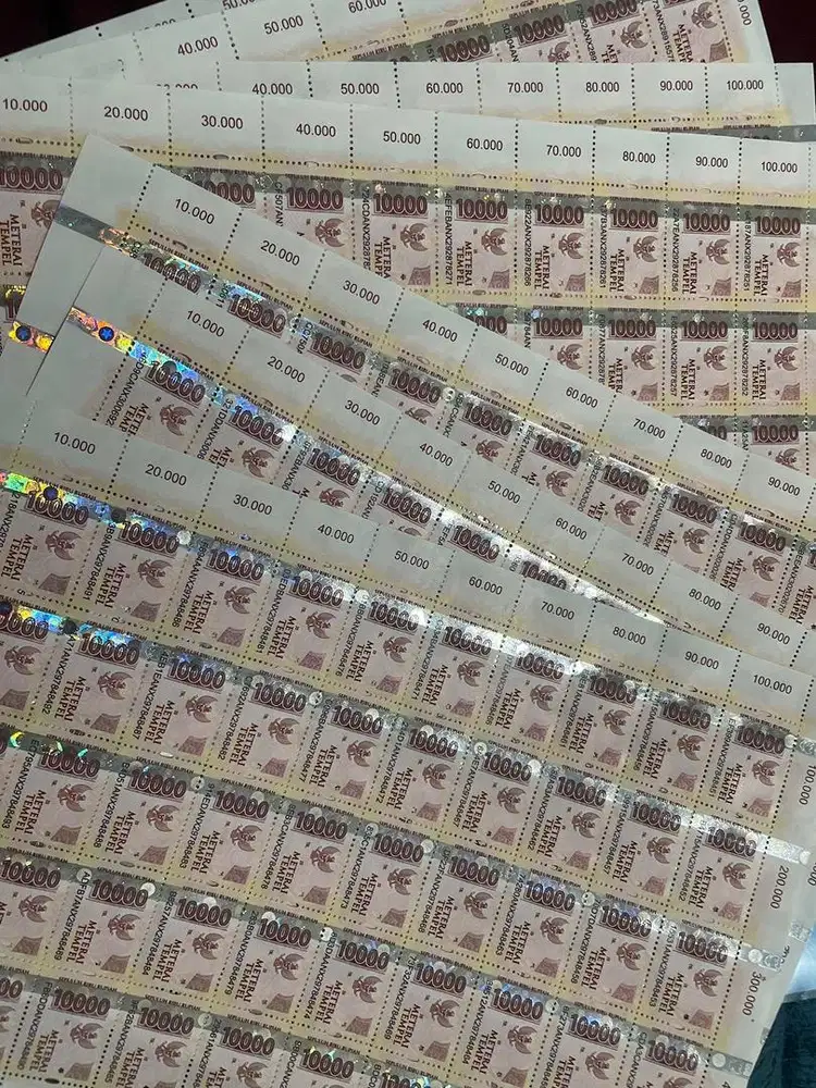 Materai 10000 (dijual 9k/pcs)