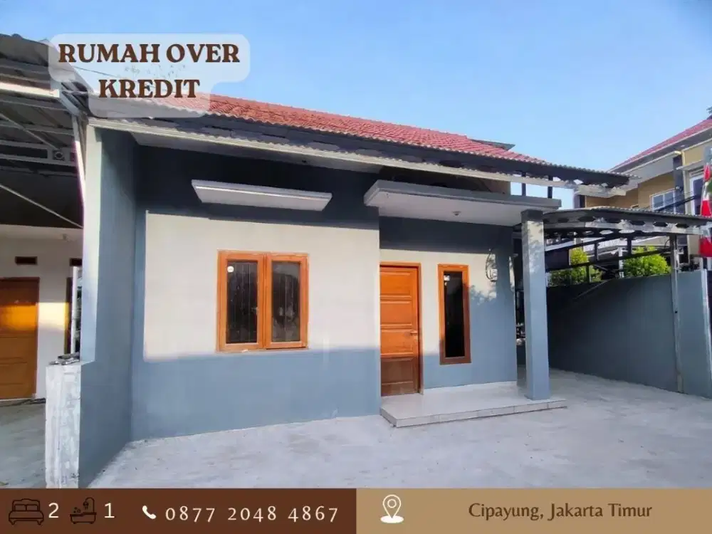 Rumah Cipayung Jakarta Timur 169JT Jual OVER KREDIT dekat Tol
