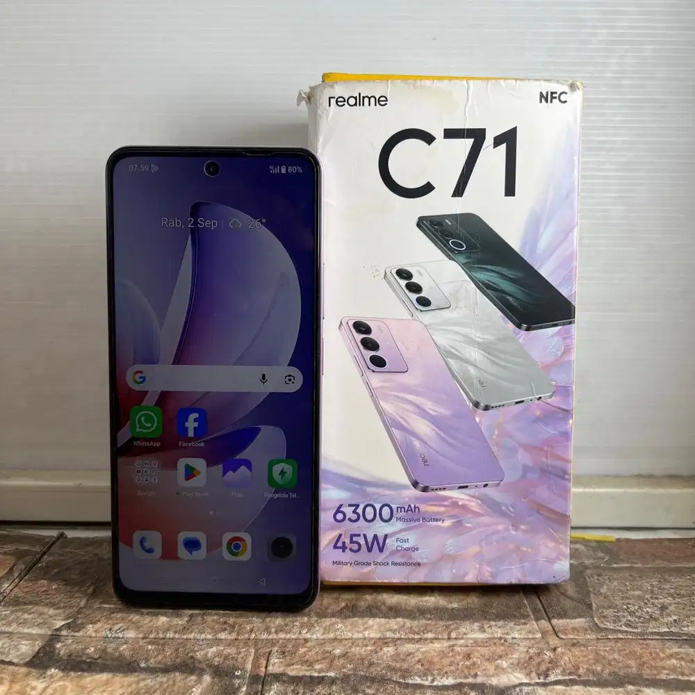 Realme C71 Ram 4/128 GB Mulus dan lengkap