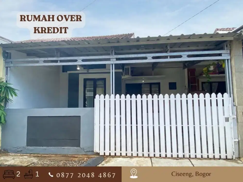 Rumah Take Over full renovasi di Ciseeng Bogor FREE AC 1/2 PK