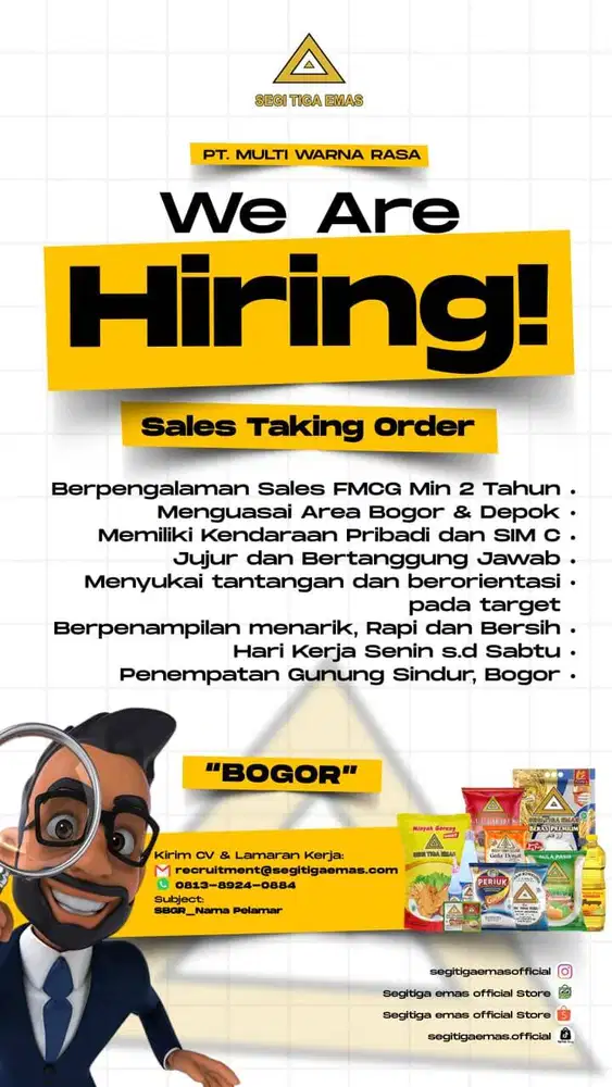 LOKER - SALES BOGOR