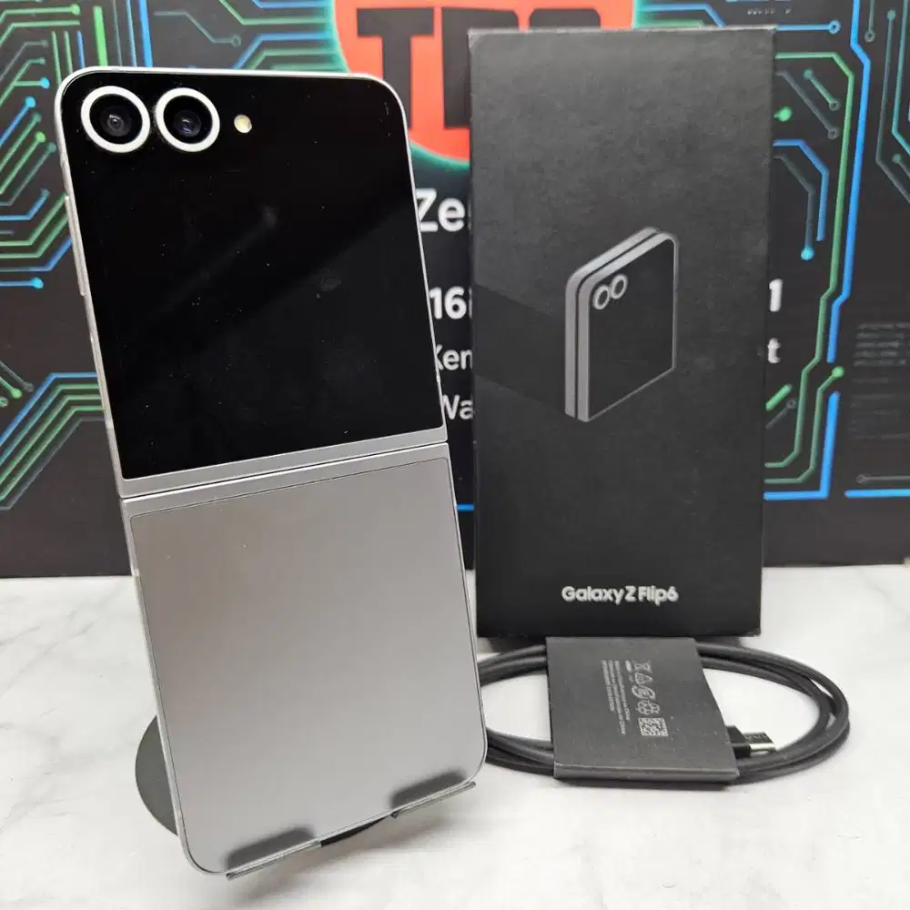 Samsung Galaxy Z Flip 6 12/256GB Silver SEIN Resmi Fullset NO Minus