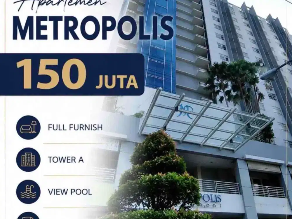TERMURAH‼cocok untuk pakain sendiri atau investasi Apartemen metropolis