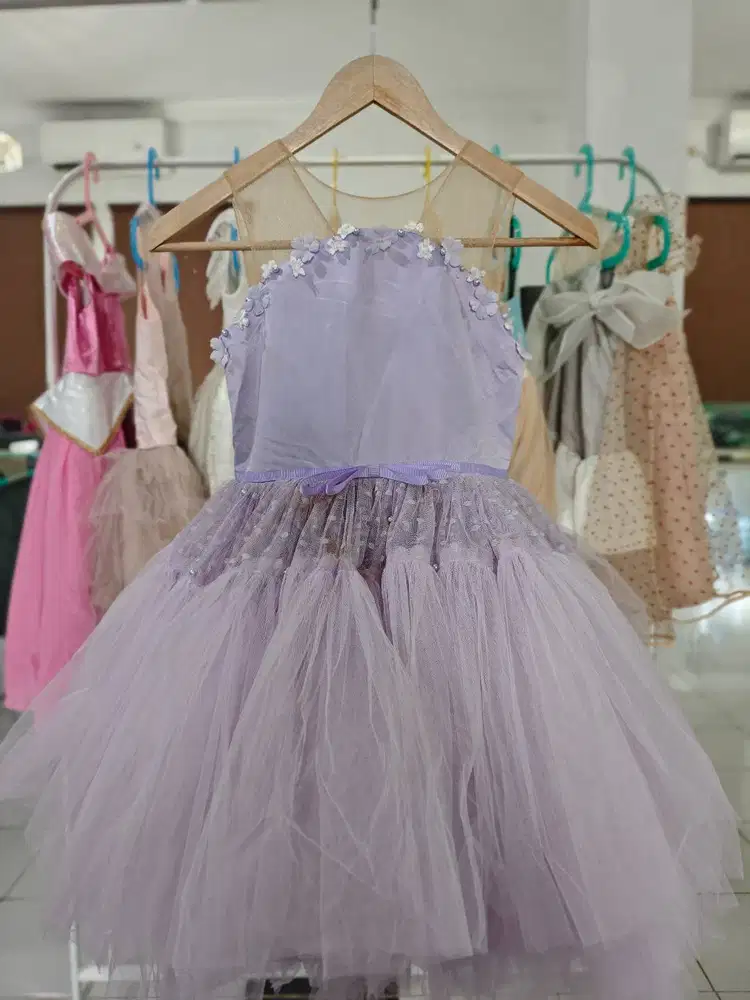 Preloved Dress Anak Evelyn Purple