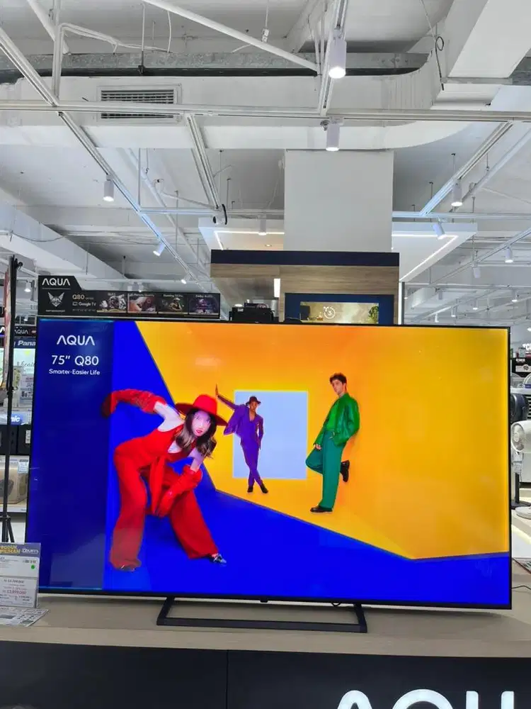 AQUA 4K QLED GOOGLE TV 75 INCH, BISA CICILAN 0%