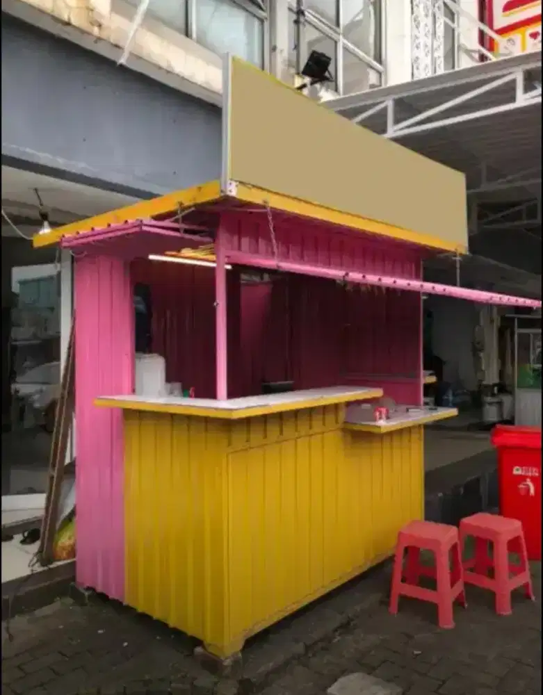 Booth Container Usaha 200x150x200 Siap Pakai - 4,5 jt nego