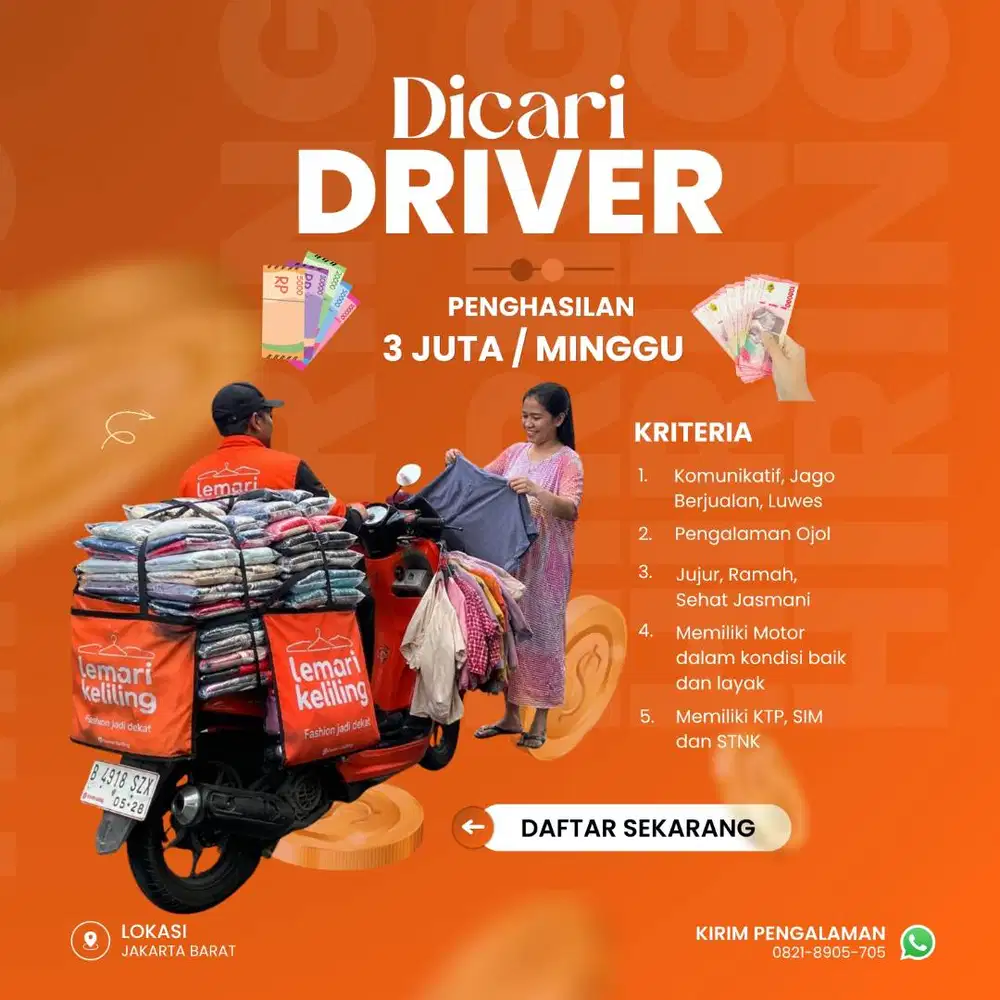 Dicari Driver Mitra