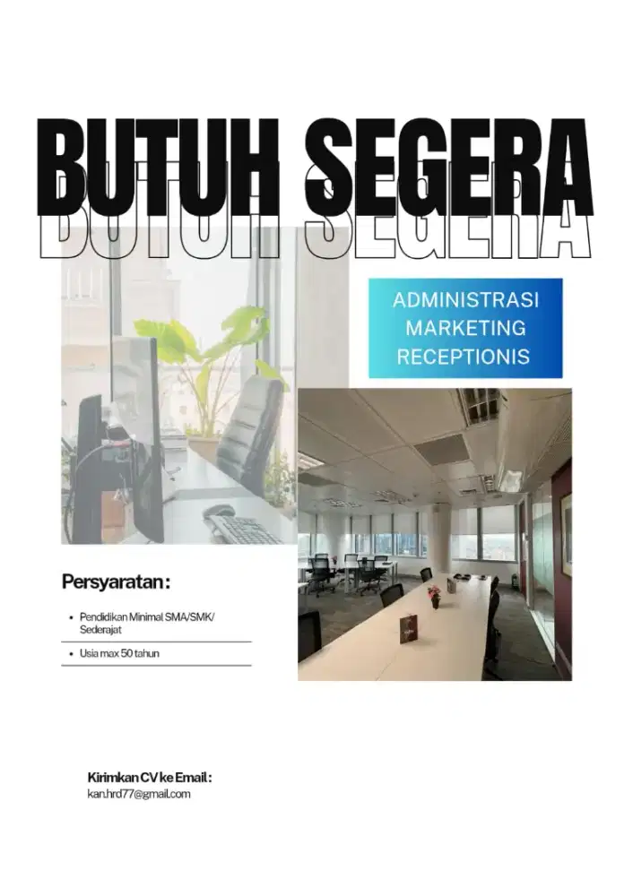 Butuh segera! Urgent!
