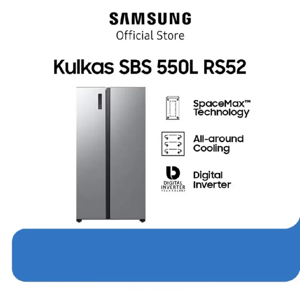 KULKAS 2 PINTU SAMSUNG RS52B3000M9