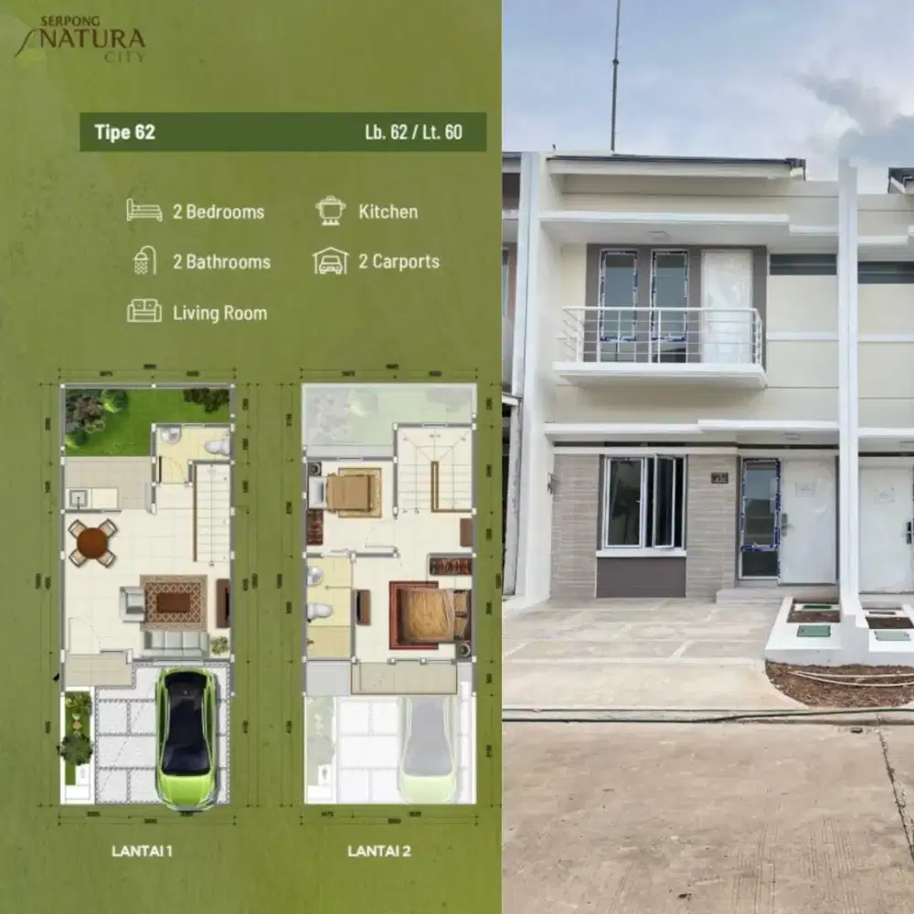 Di Jual Rumah Cicilan 4 Juta an Tanpa DP dekat Stasiun dan TOL BSD