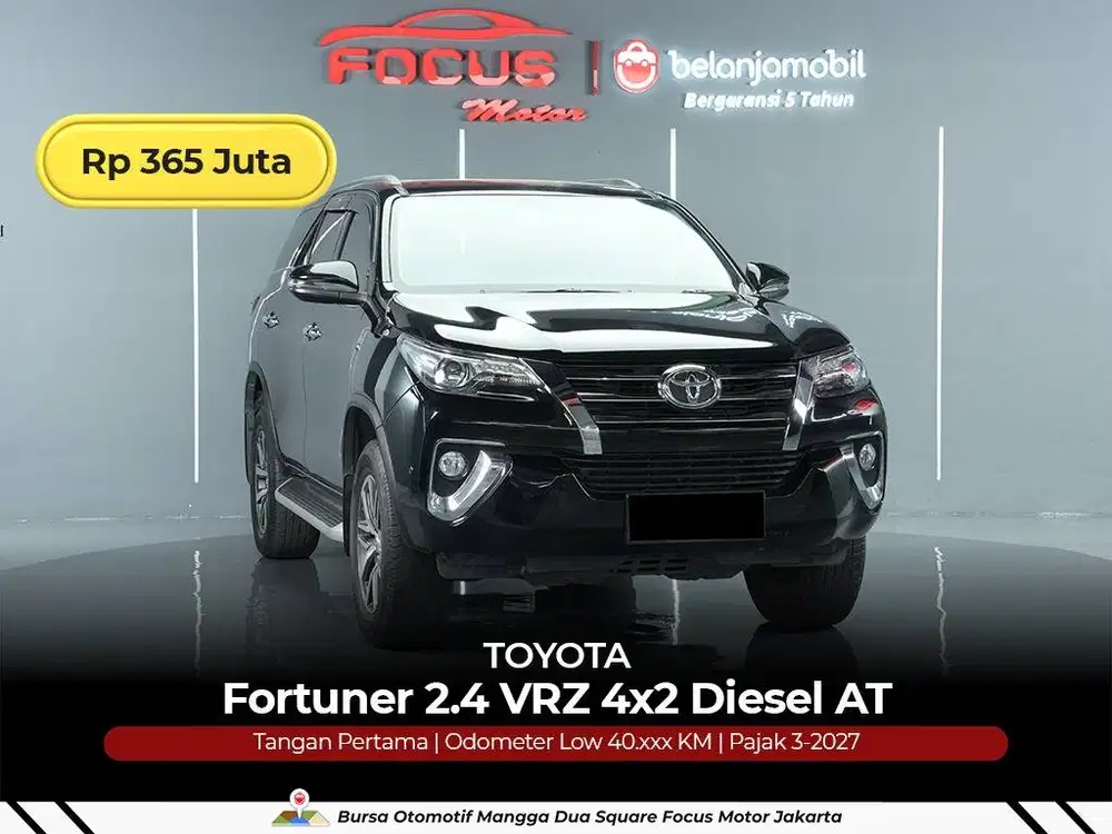 [ LOW KM 40RB ] Toyota Fortuner 2.4 VRZ 4x2 Diesel AT 2019/2020/2021