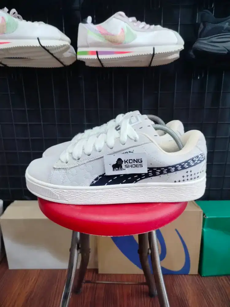 SEPATU PM SUEDE XL GREY BLACK