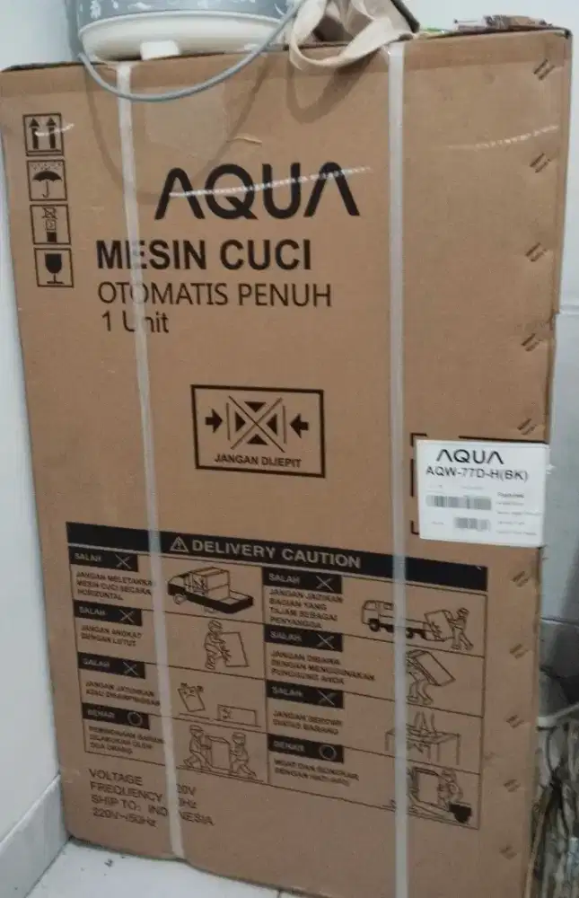 mesin cuci aqua AQW-77D-H(BK)