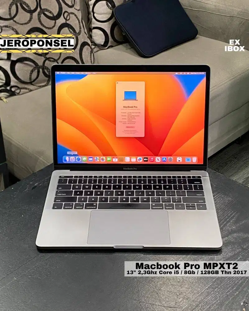 MACBOOK PRO 2017 8/128GB GRAY ORIGINAL GARANSI BATERAI NEW