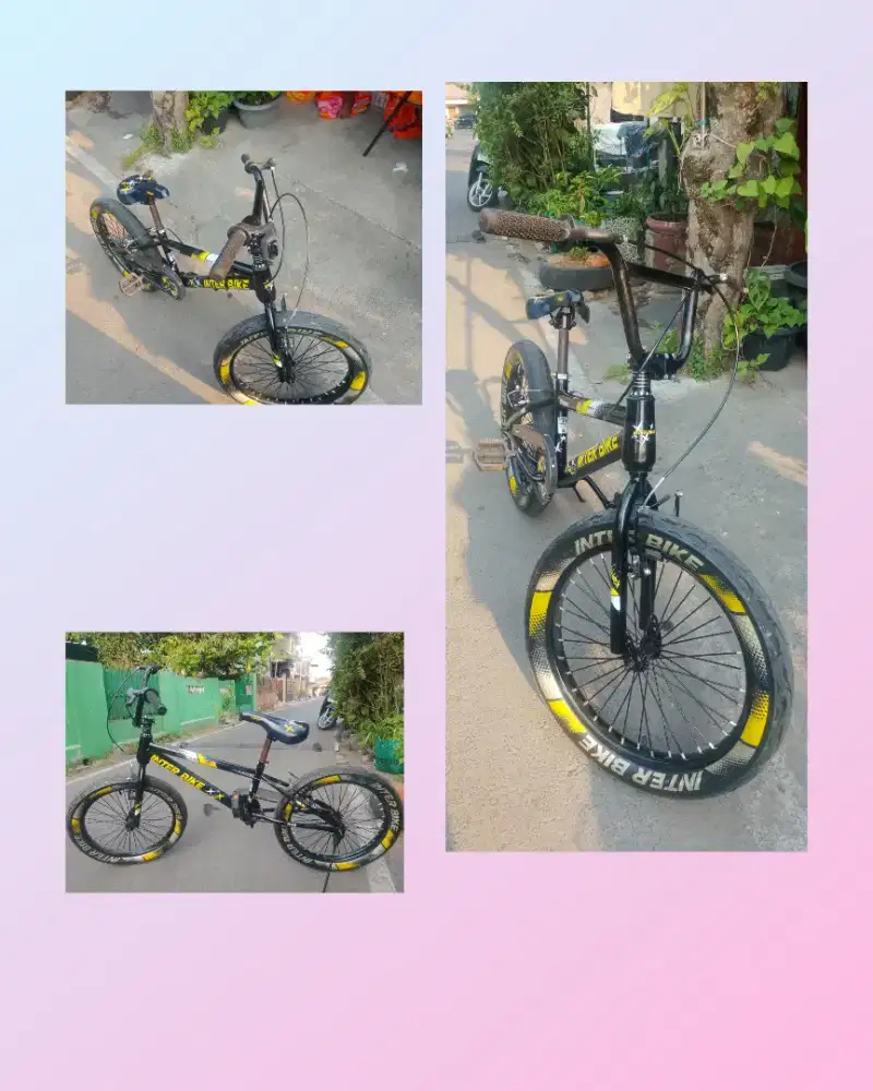 Sepeda BMX uk 20 Inch Merk Interbike Ban Jumbo
