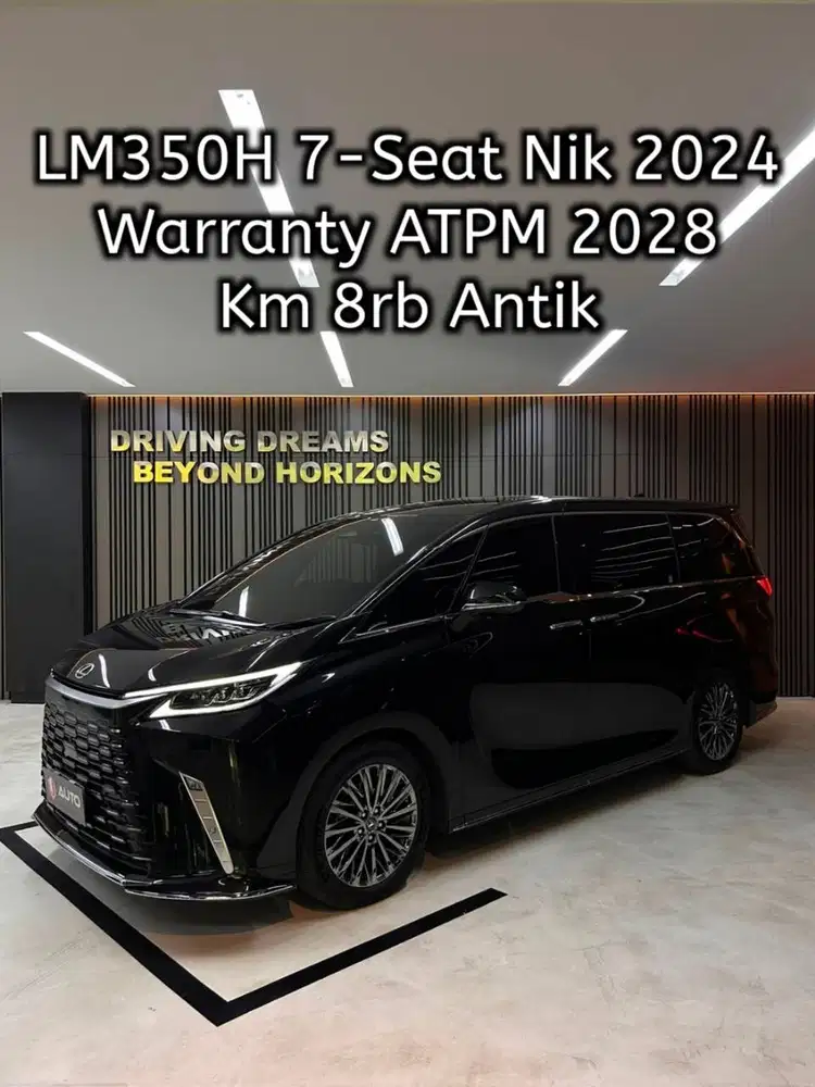 Lexus LM350 Hybrid LM350H 2025 Hitam 7-Seater Km8rb Nik 2024 B1217HZD