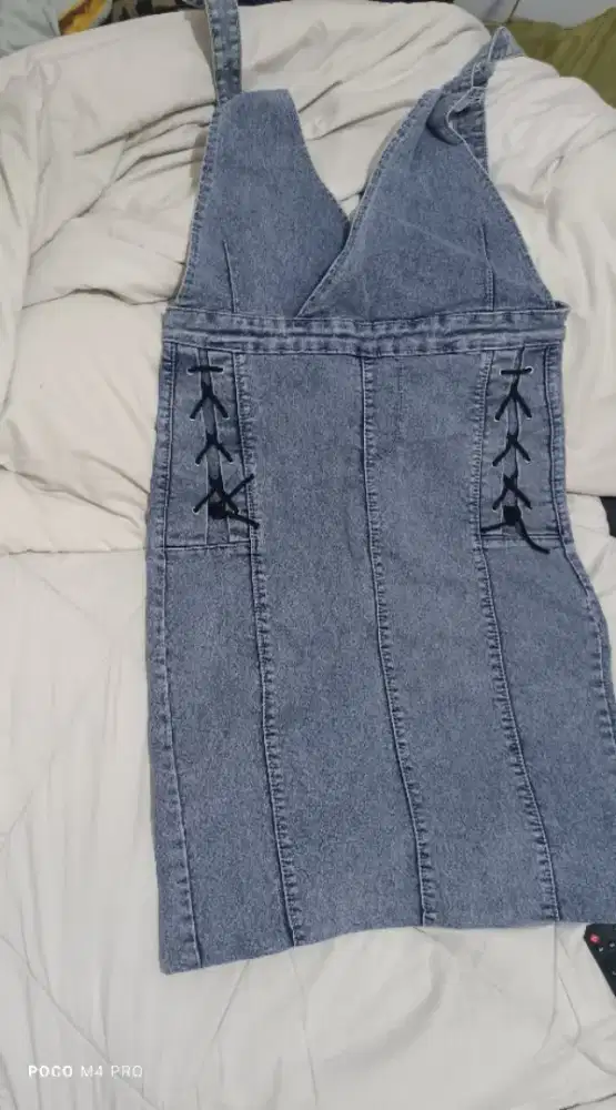 Premium rok Riska overall jeans denim