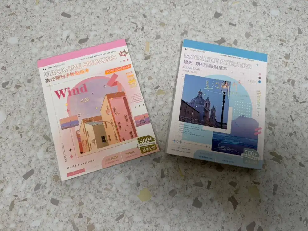 Buku magazine stickers books notebook craft souvenir bday hampers