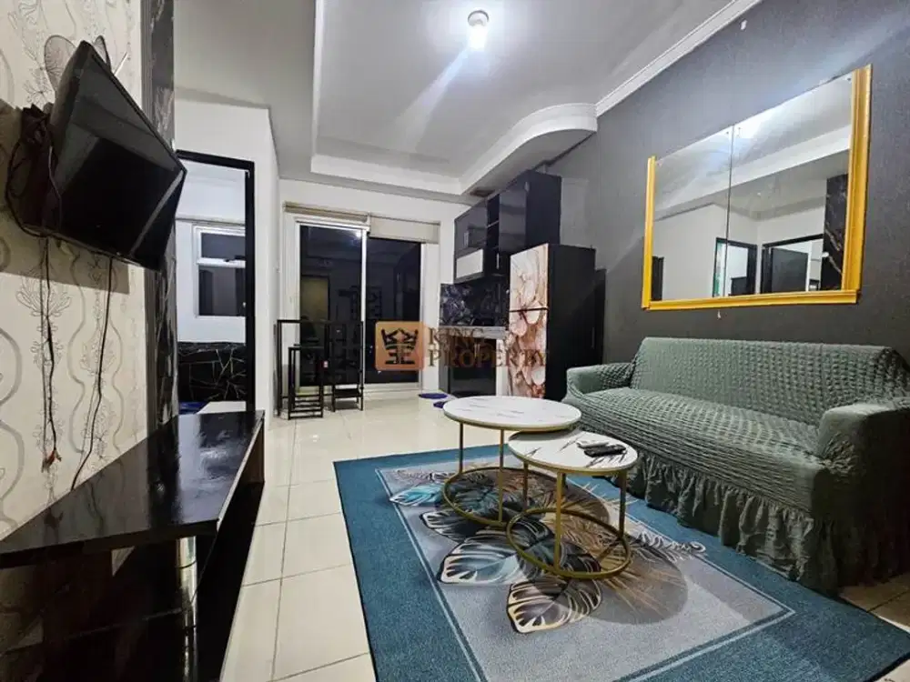 Full Furnished! Hook, Double Window, Fasilitas lengkap, Selangkah ke Taman Anggrek dan Central Park, 2BR Mediterania Garden Residence Jakarta Barat