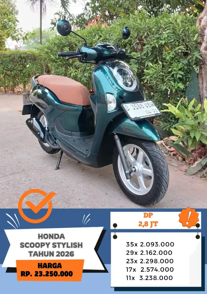 Gress!! HONDA SCOOPY STYLISH TAHUN 2026