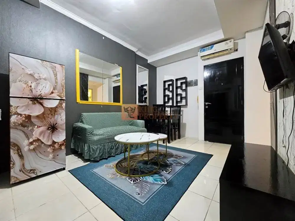 Recommend Murah! Dijual 2Br Mediterania Garden Residence 2 Furnished Lengkap Luas 45M², Dekat Central Park Mall & Taman Anggrek, Tanjung Duren Selatan