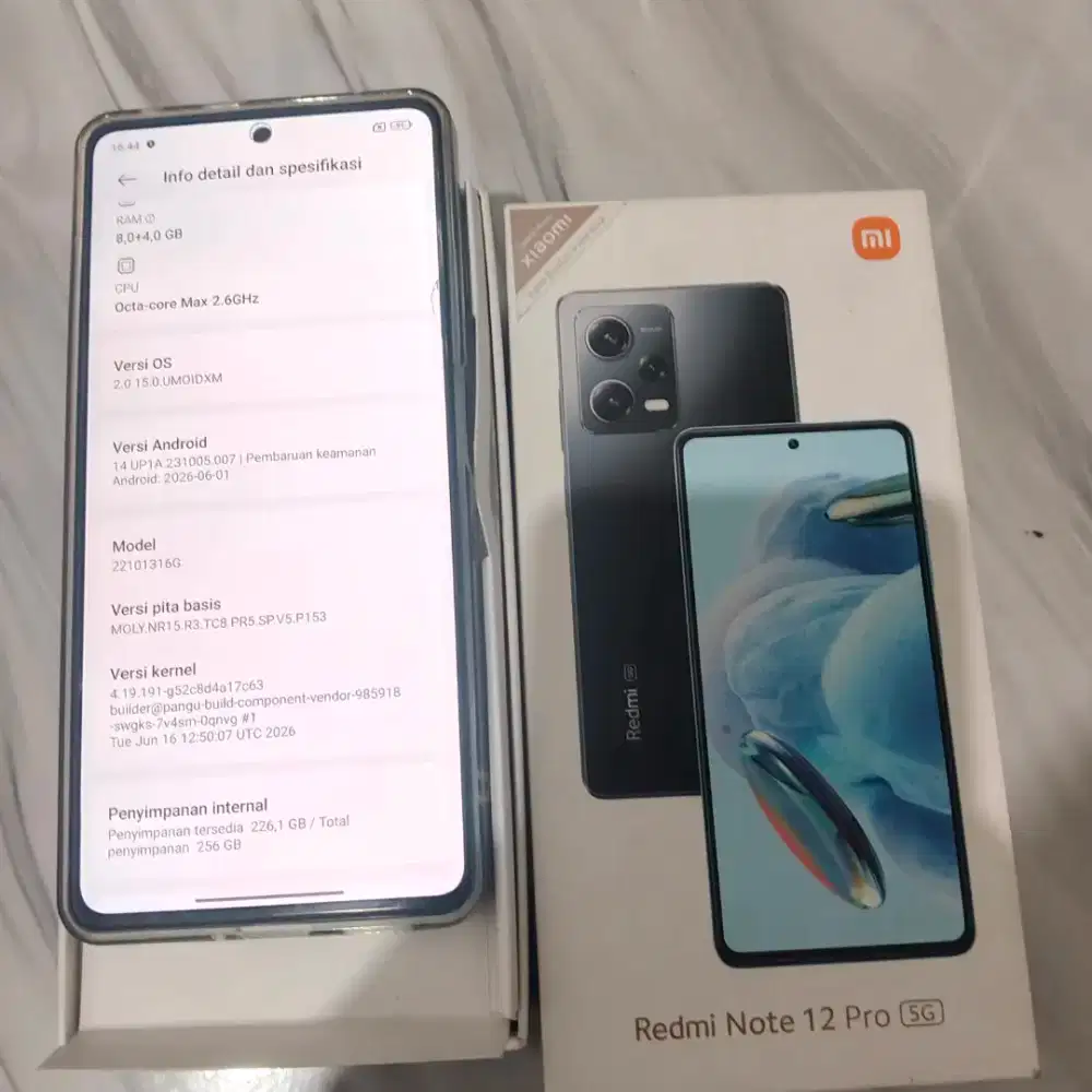 Redmi note 12 pro 5g ram 8/256