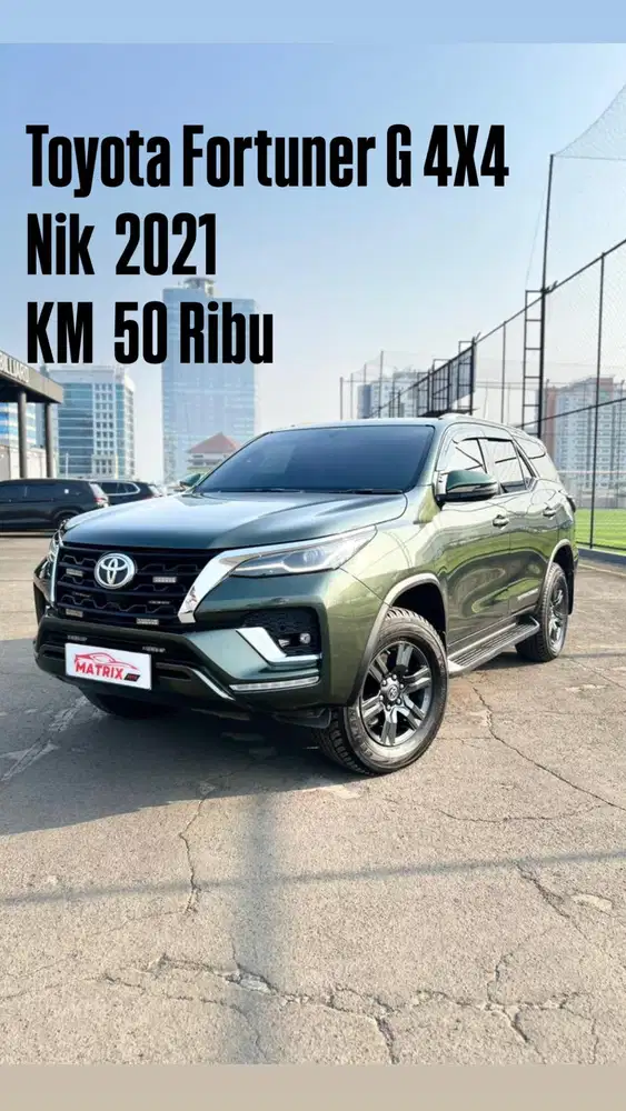 Toyota Fortuner G 4X4 Nik2021 jungle green Siap pakai