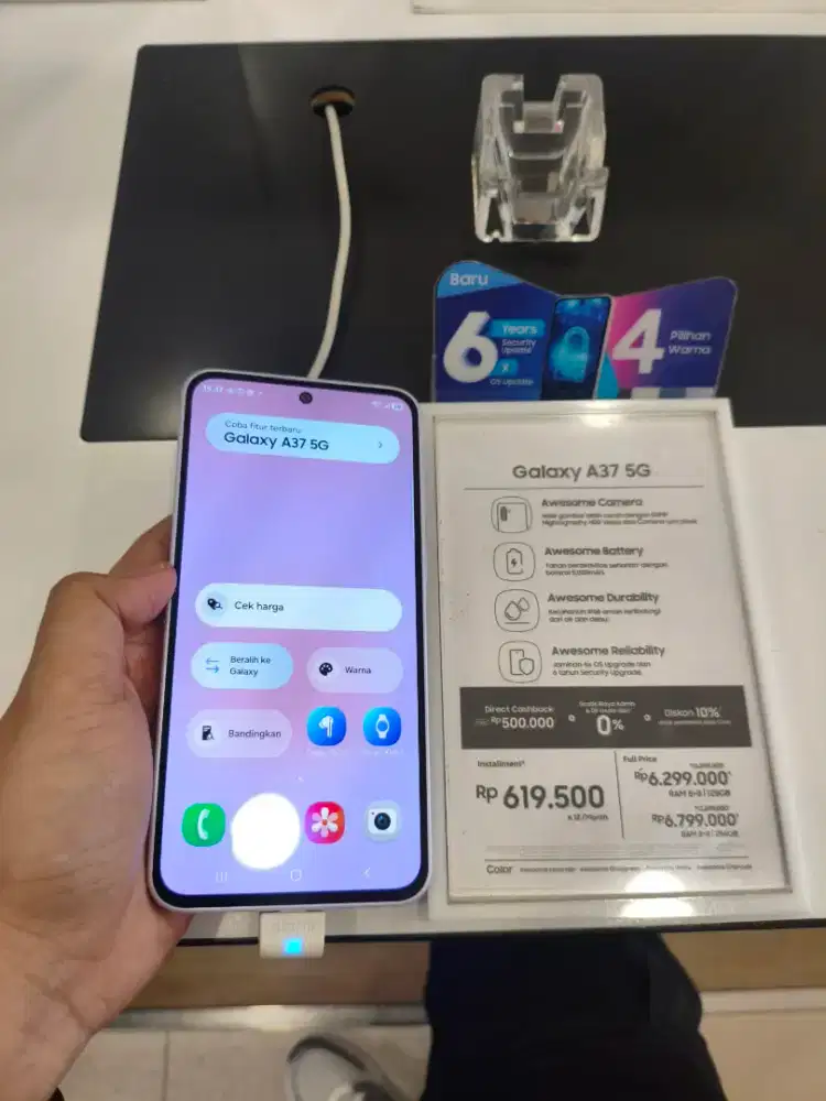 Cash & Kredit Cicilan tanpa DP, bunga 0% SAMSUNG A37 5G 8/256GB