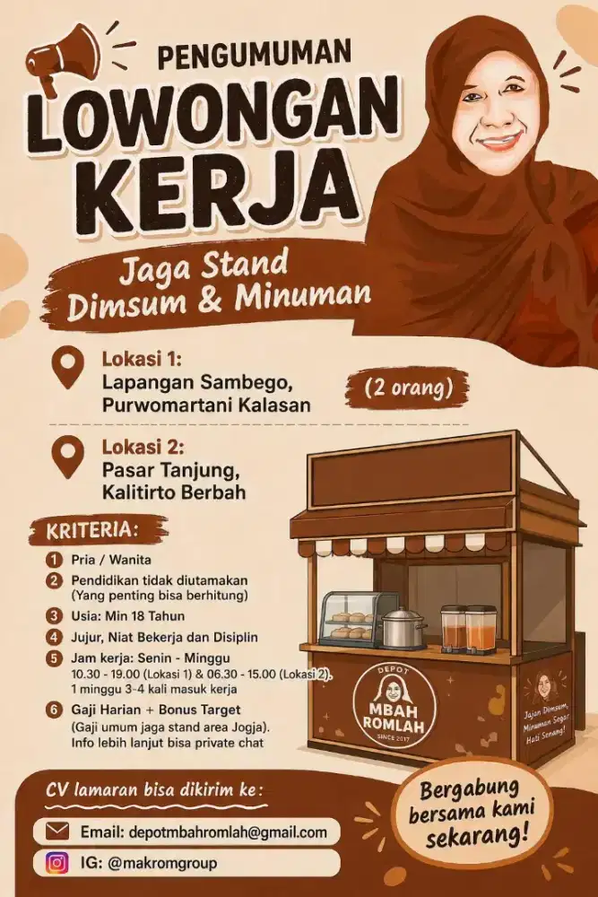 Jaga Booth Makanan Dimsum & Es Lapangan Sambego