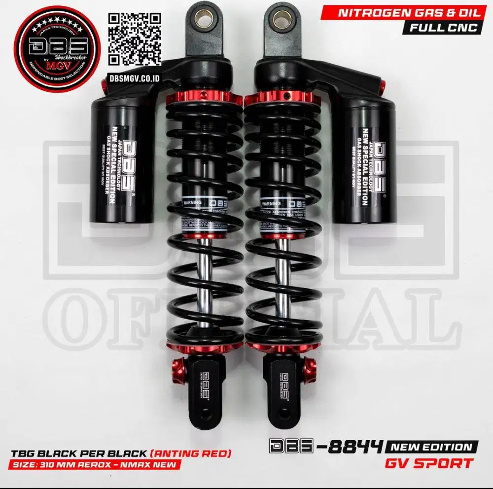 SHOCK DBS 8844 GV-sport 310mm Tabung Aerox155 New Nmax Shockbreaker be