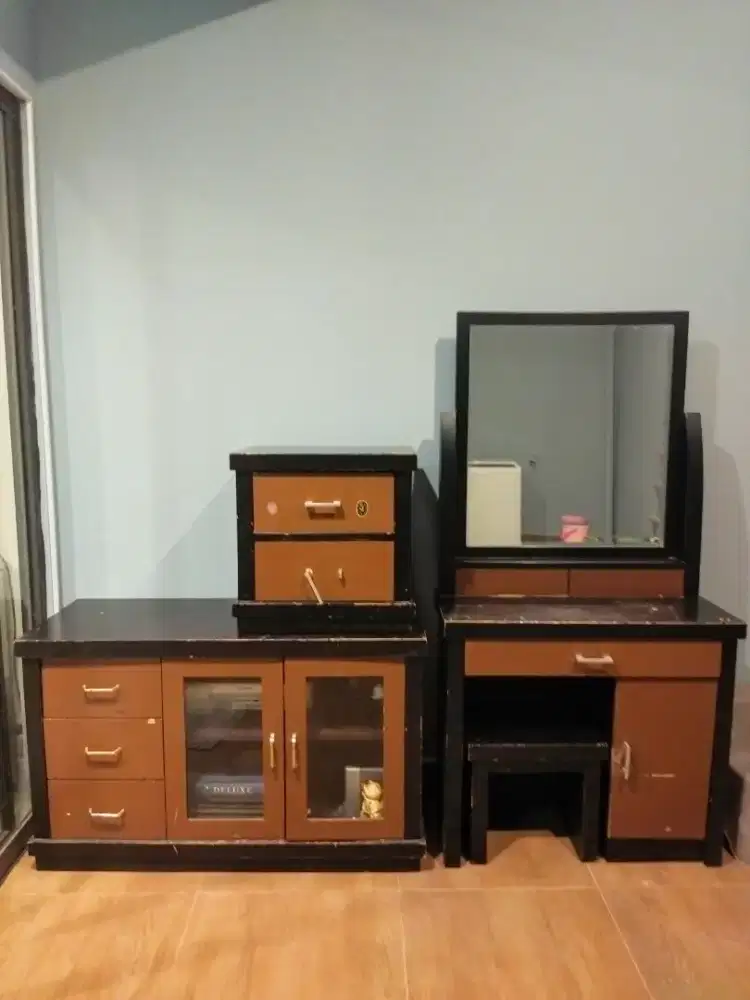 Furniture meja TV, nakas, meja rias kayu