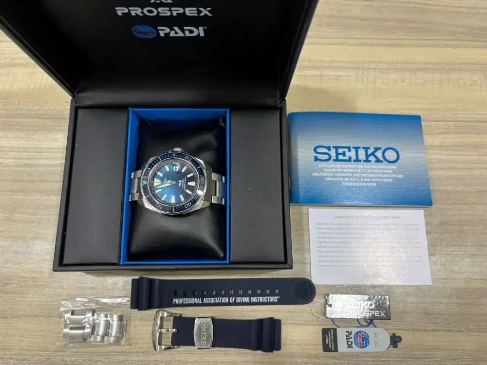 Jam Seiko Diver SRPJ93K1 king samurai padi blue great dial