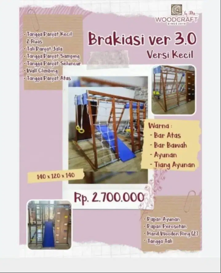 PRELOVED: Brakiasi Anak (NEGO, PENGIRIMAN DARI BUYER)