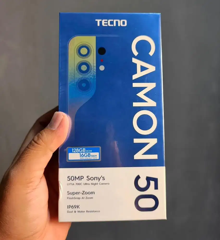 Tecno Camon 50 8/128 black free TWS (baru)