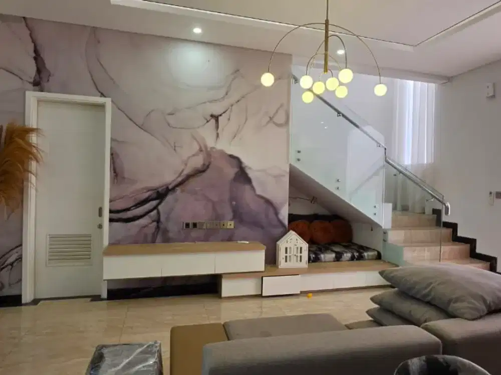 Disewakan rumah full furnish cluster pelican the spring gading serpong unit rapi siap huni lokasi strategis dekat sekolah syafana dan mall summarecon