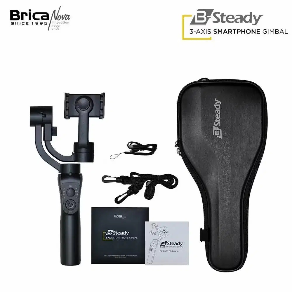 Brica B Steady 3 axis smartphone gimbal stabilizer