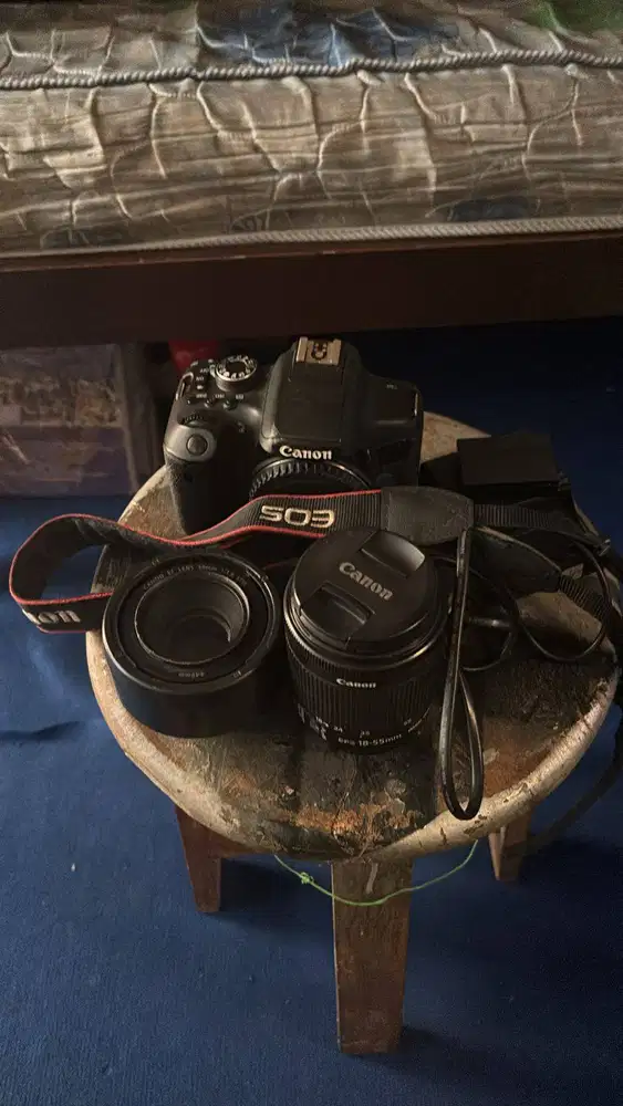 DIJUAL CANON EOS 750D + 2 LENSA – LENGKAP SIAP PAKAI