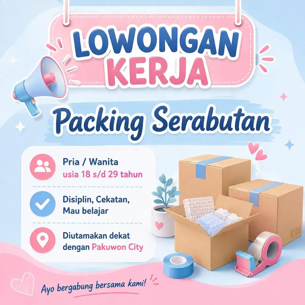 LOWONGAN KERJA PACKING